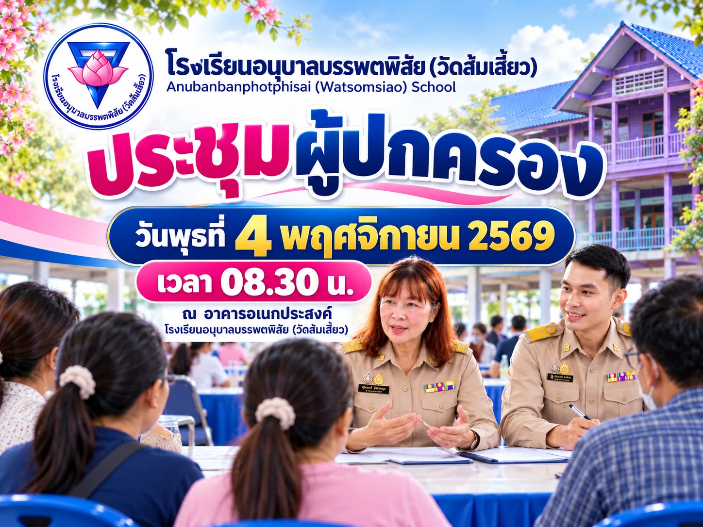 ประชุมผู้ปกครองนักเรียน